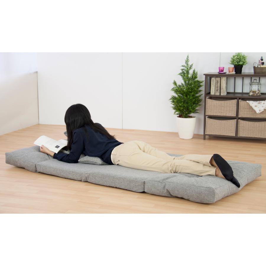 フロアソファ 2人掛け ソファベット 3way （ ソファ ソファーベッド 2