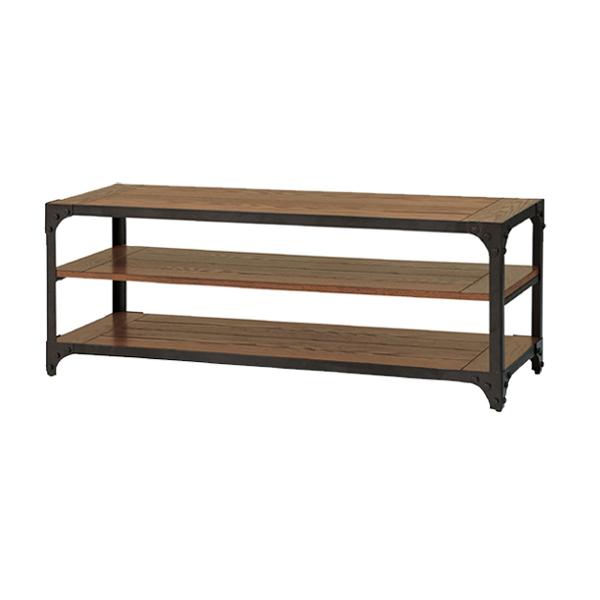 東谷 テレビ台 幅121cm ローボード スチールフレーム シンプルデザイン