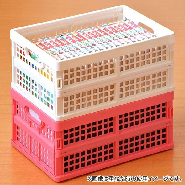 収納ボックス 幅22×奥行30×高さ15cm 折りたたみ コンテナボックス DVD