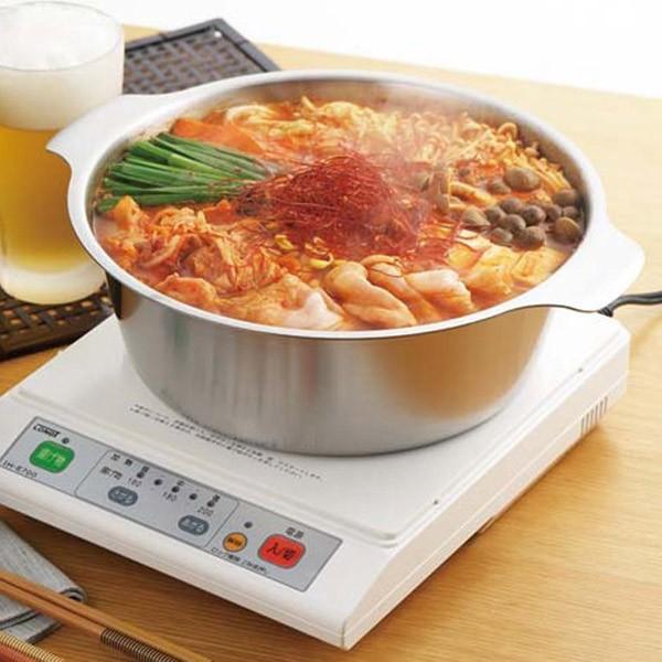 ヨシカワ 両手鍋 26cm IH対応 しゃぶしゃぶ鍋 贅 zei フタ付き