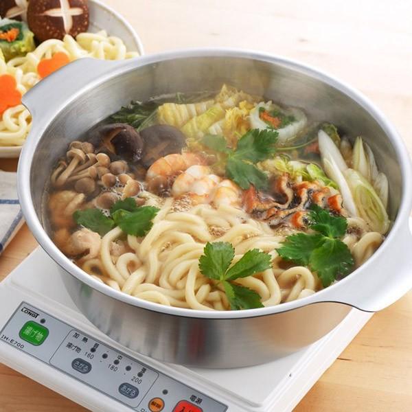 ヨシカワ 両手鍋 26cm IH対応 しゃぶしゃぶ鍋 贅 zei フタ付き