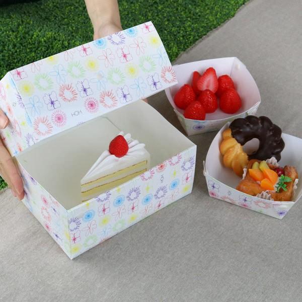 ケーキボックス　ケーキ型　フラット　18cm用　フラワー　日本製 （ お菓子 ラッピング デコレーションケーキ 箱 製菓グッズ ）｜interior-palette｜06