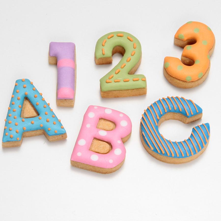 タイガークラウン クッキー型 抜き型 アルファベット 数字 36個セット