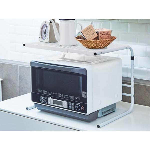 電子レンジ レンジ上ラック ファビエ 電子レンジラック 伸縮式 幅・高さ伸縮タイプ