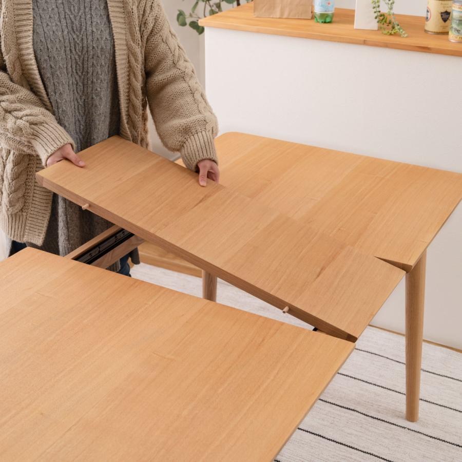 東谷 ダイニングテーブル 幅120〜150cm 伸長式 アッシュ材 （ 2人掛け