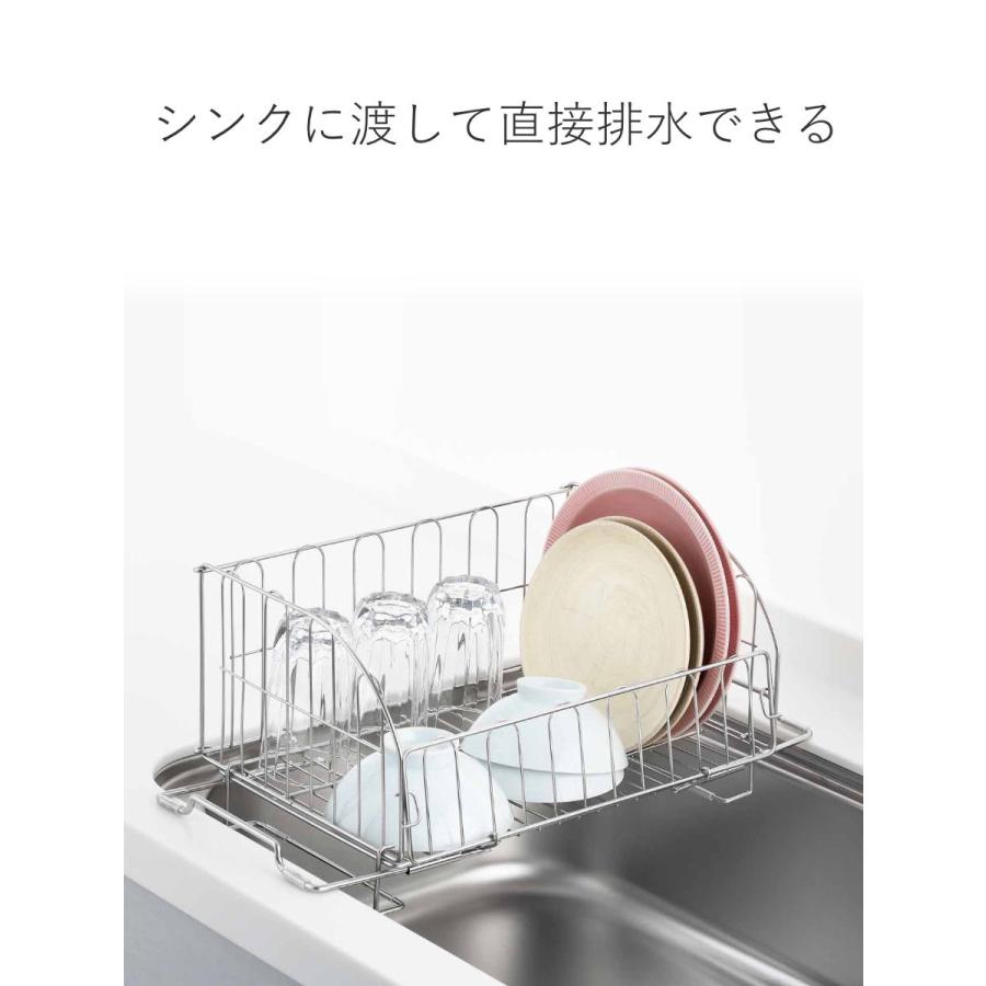 ヨシカワ 水切りラック スライド式折りたたみ水切りかご ( 日本 ヨシカワ 水切りラック スライド式折りたたみ水切りかご ( 日本