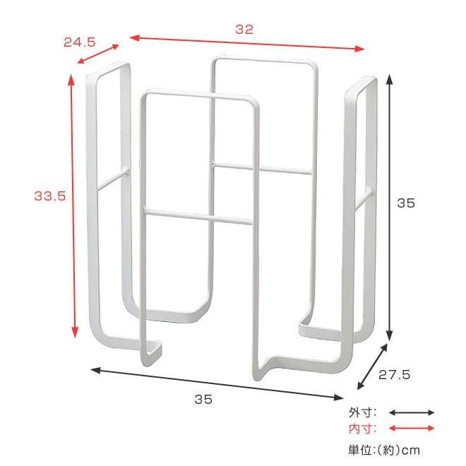 新聞 ストッカー ラック 幅35×奥行27.5×高さ35cm ニューズラック tower タワー 白 黒 （ ホワイト ブラック 収納 新聞ストッカー 雑誌 新聞紙 整理 ）｜interior-palette｜06