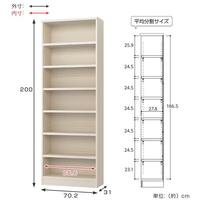 本棚 ブックシェルフ エースラック カラーラック 強化棚板タイプ 約幅