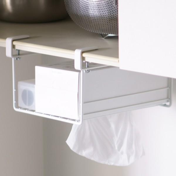 戸棚下収納 Spluce 吊棚ラック ラップホルダー キッチン 収納 吊り戸棚収納 キッチン収納 インテリアパレットヤフー店 通販 Yahoo ショッピング