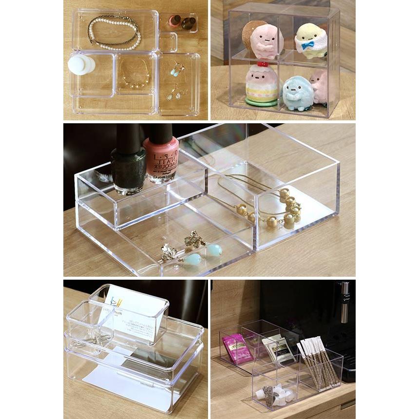 クリアケース 収納ケース 8個セット 約 幅18 奥行18 高さ18cm 透明 収納 デスコシリーズ 小物収納 小物入れ 小物ケース set インテリアパレットヤフー店 通販 Yahoo ショッピング