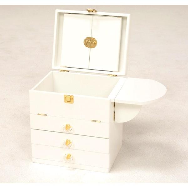 コスメボックス 三面鏡 （ メイクボックス ドレッサー メイク台