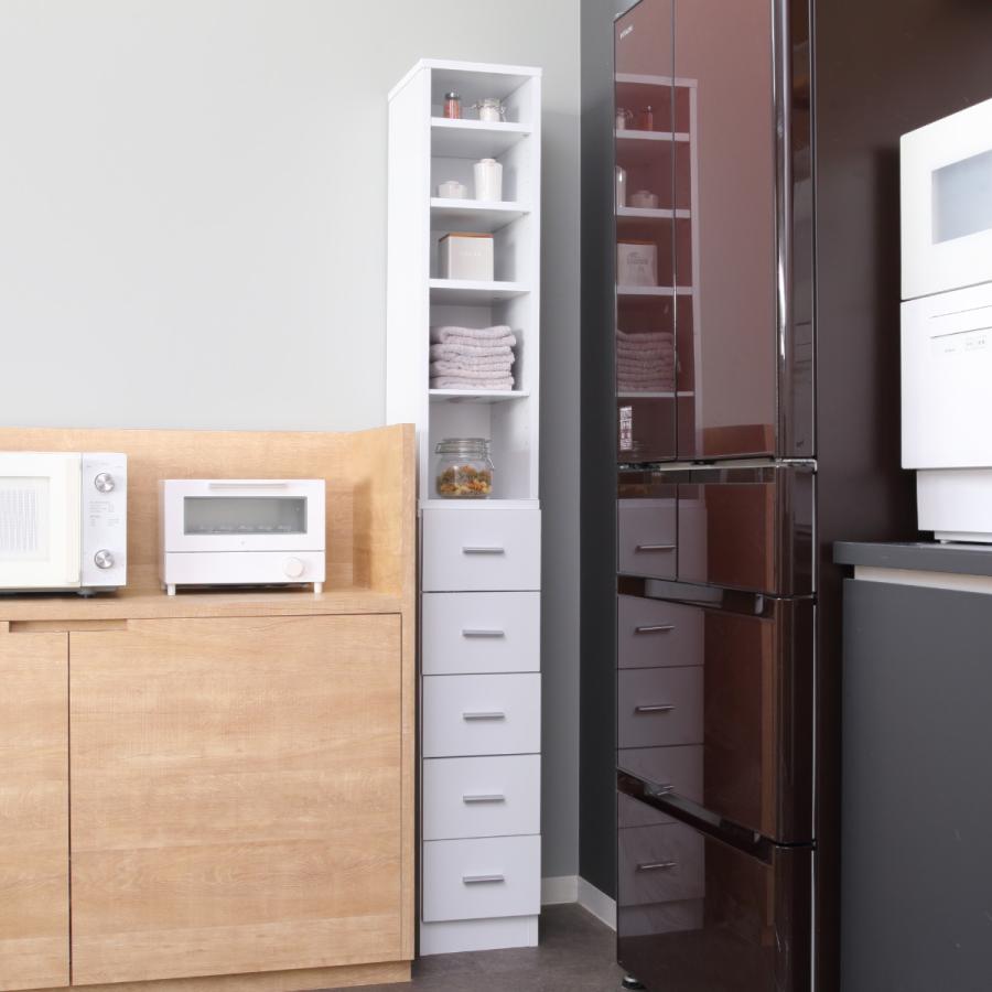 クロシオ スリムラック 幅25cm 収納ラック 棚 すき間収納 ストッカー