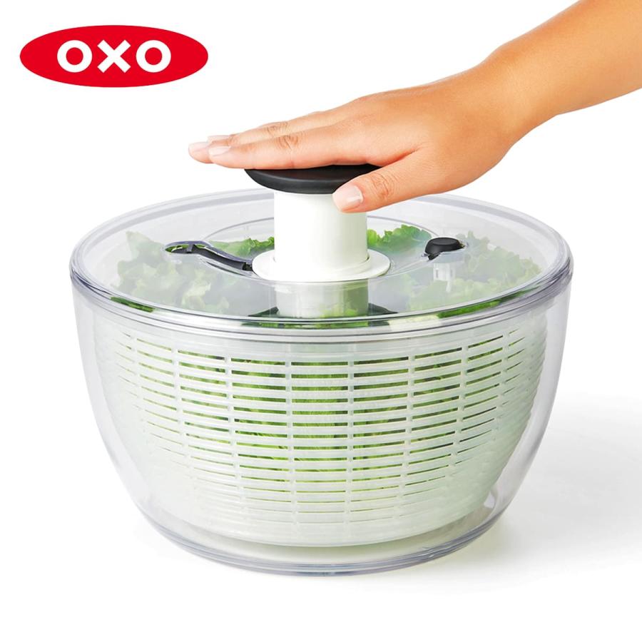 OXO（オクソー） 特典付き サラダスピナー クリア 大 食洗機対応 野菜