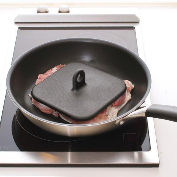 64%OFF!】ミートプレス 貝印 料理家の逸品 肉おさえ ( 肉押さえ キッチンプレス ) ミート&ベーコンプレス 日本製 調理器具 18-8 ステンレス製 角型肉おさえ 鉄板焼き用ミートプレス