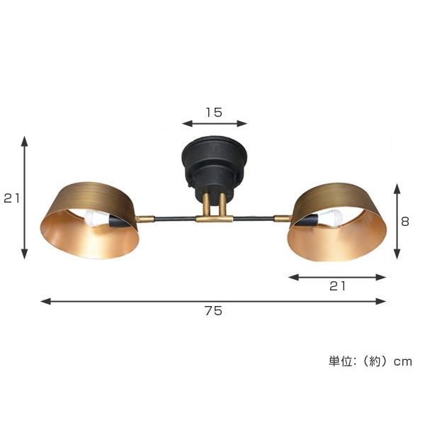 シーリングライト カピエンテ2 2灯 LuCerca （ 照明 おしゃれ 照明器具