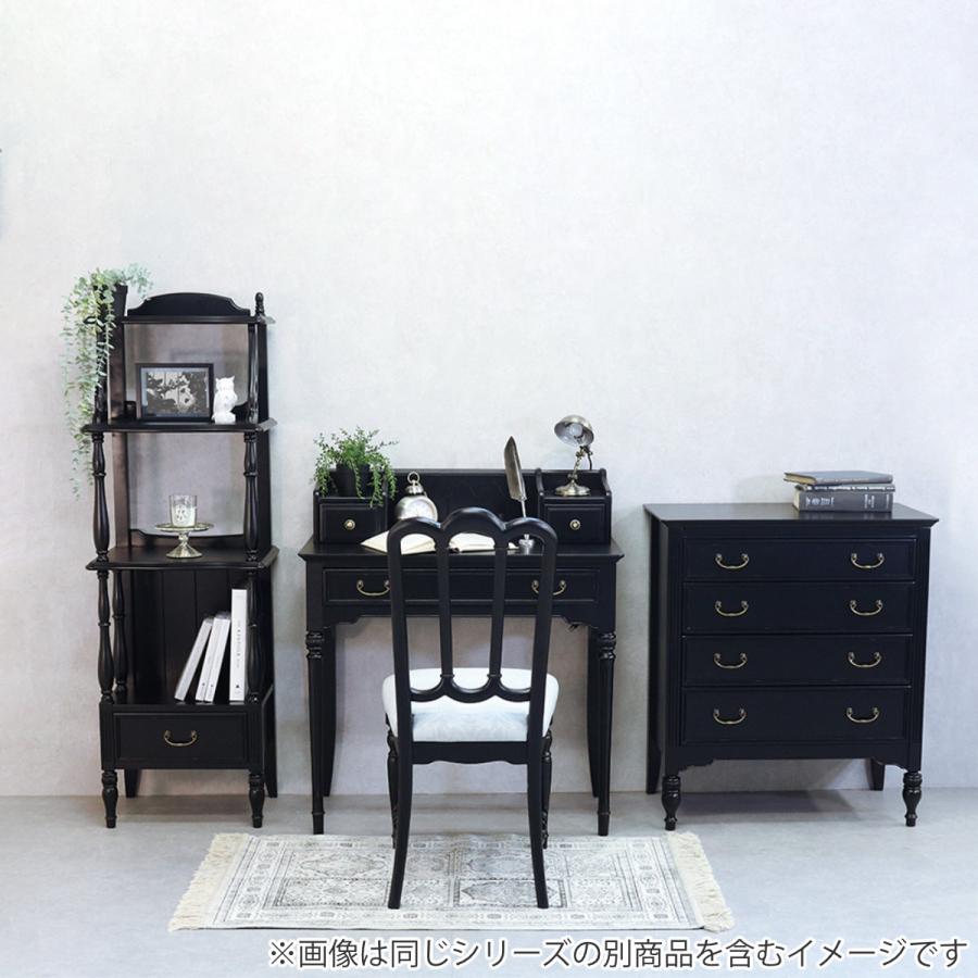 東海家具工業 ワイドチェスト 4段 アンティーク調 ノワール 幅 東海家具工業 ワイドチェスト 4段 アンティーク調 ノワール 幅