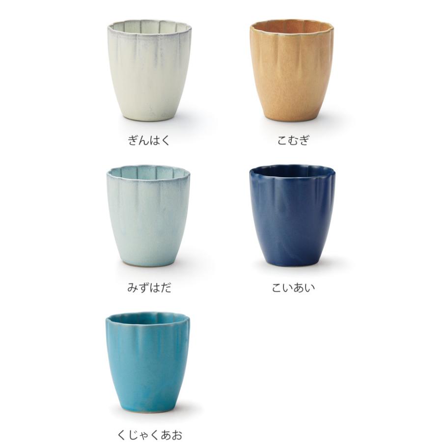 湯呑み 300ml コップ 花カップ 花シリーズ 洋食器 陶器 日本製 ぎんはく カップ 湯飲み 湯呑 輪花 マグカップ 持ち手なし フリーカップ インテリアパレットヤフー店 通販 Yahoo ショッピング