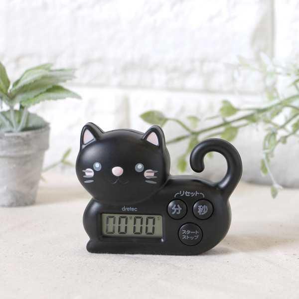 ドリテック キッチンタイマー マグネット付き ねこタイマー （ DRETEC