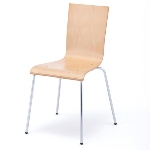（法人限定） オフィスチェア　プライウッドチェア　4脚セット　シンプル　チェア　イス　オフィス用 （ 椅子 オフィス スタッキング )_3