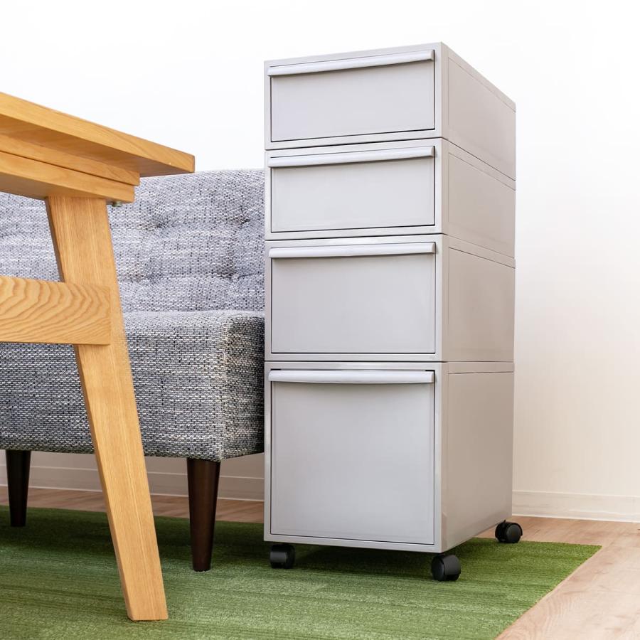 Like-it 特典付き 収納ケース 同色4個セット 引き出し S 幅32