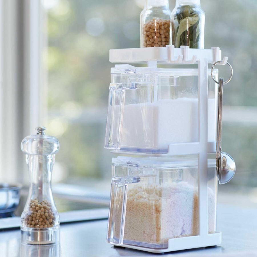 Tower 調味料ストッカー2個 ラック3段セット スリム タワー 山崎実業 調味料入れ スパイスラック 調味料ストッカー インテリアパレットヤフー店 通販 Yahoo ショッピング