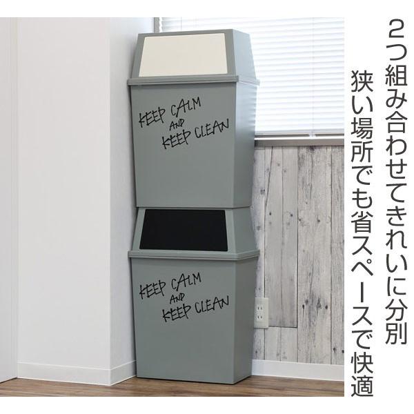 ゴミ箱 45l 分別 積み重ねゴミ箱 ワイド 45l 45リットル ごみ箱 ふた付き キッチン ダストボックス スタッキング フロント プッシュ インテリアパレットヤフー店 通販 Yahoo ショッピング