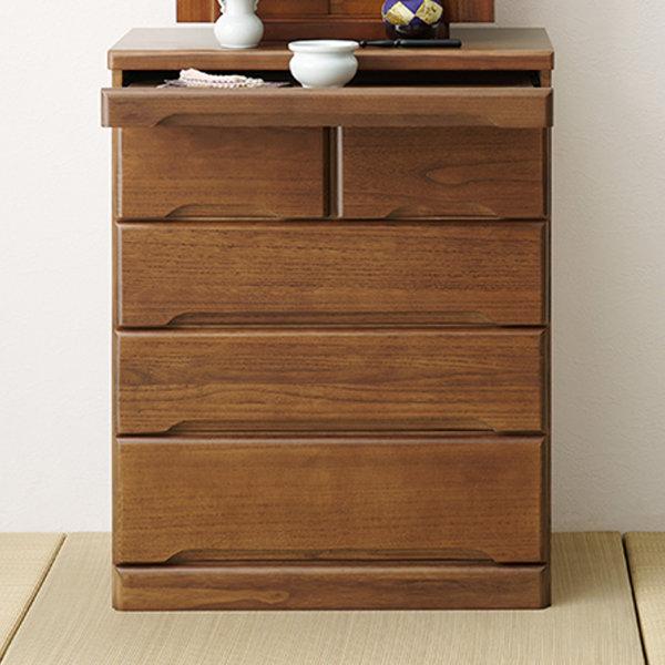 HAGiHARA（萩原） 仏壇チェスト 4段 桐製 スライドテーブル付 幅60cm