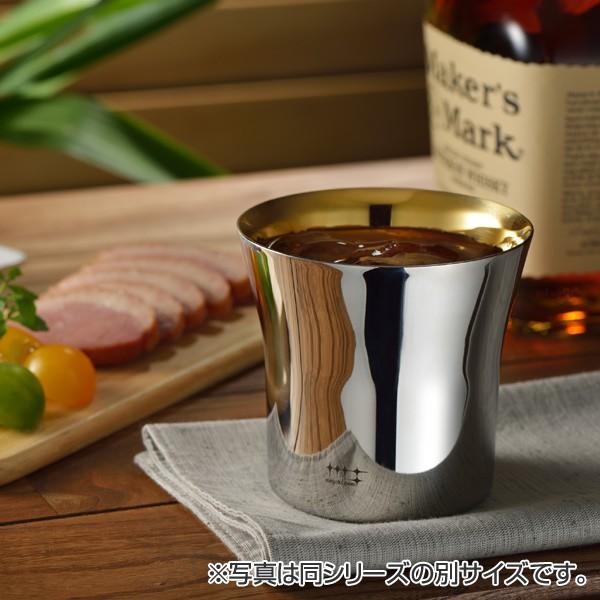 ぐいのみ 杯 100ml 金メッキ仕上げ 磨き屋シンジケート 2個入り 日本製 （ おしゃれ ギフト ステンレス製 ）の画像