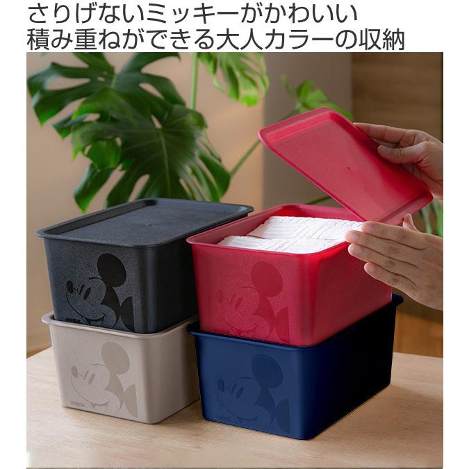 Disney（ディズニー） 収納ボックス フタ付き ハーフサイズ ミッキー