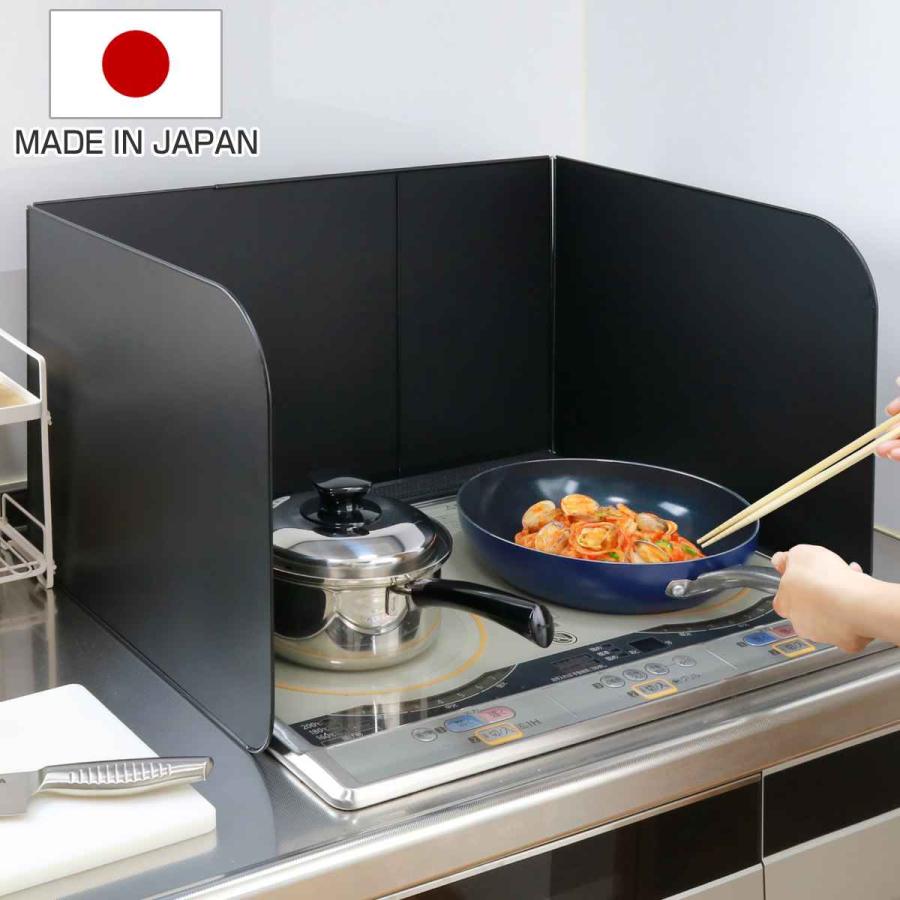 レンジガード 伸縮式 3面タイプ フッ素加工コーティング 56 Off システムキッチンガード ガード コンロカバー おすすめ コンロガード 油はね