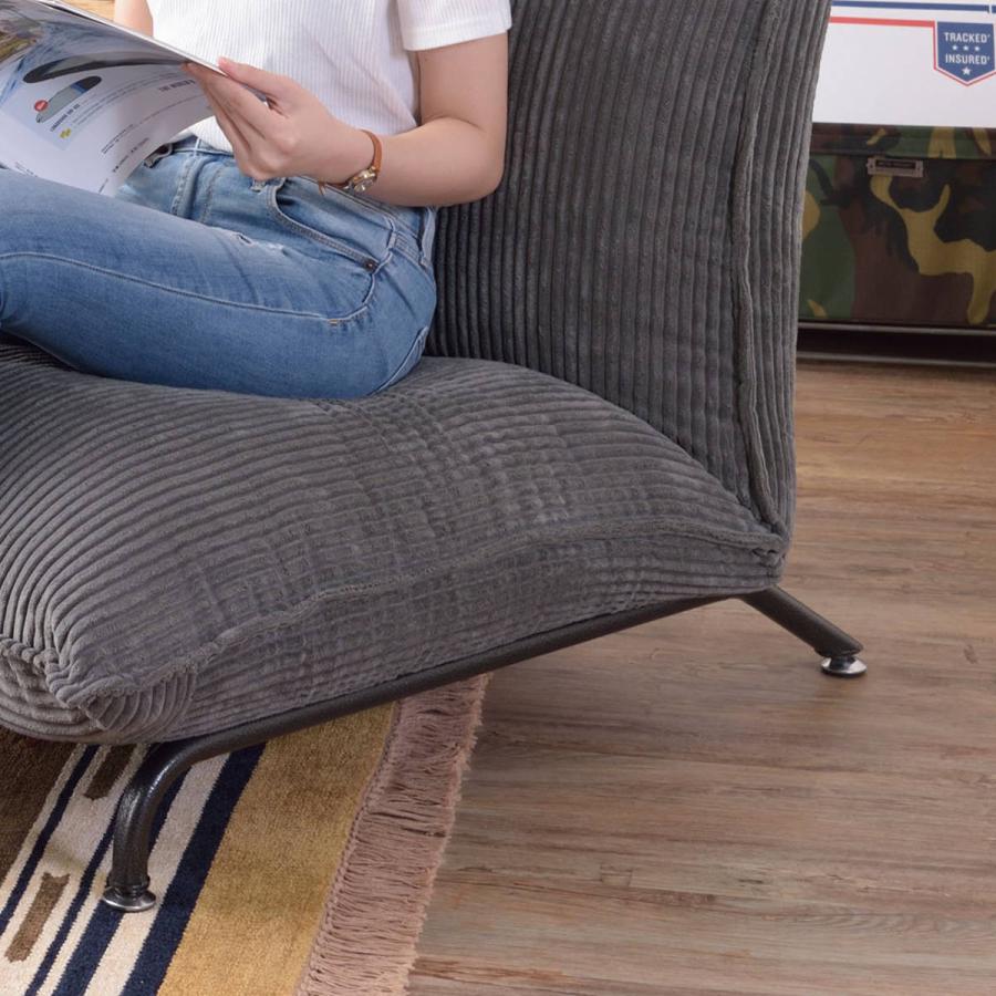 東谷 フロアソファ 座椅子 リクライニング式 スチール脚 JAKE 幅