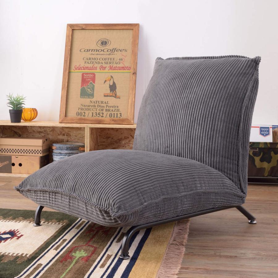 東谷 フロアソファ 座椅子 リクライニング式 スチール脚 JAKE 幅68cm