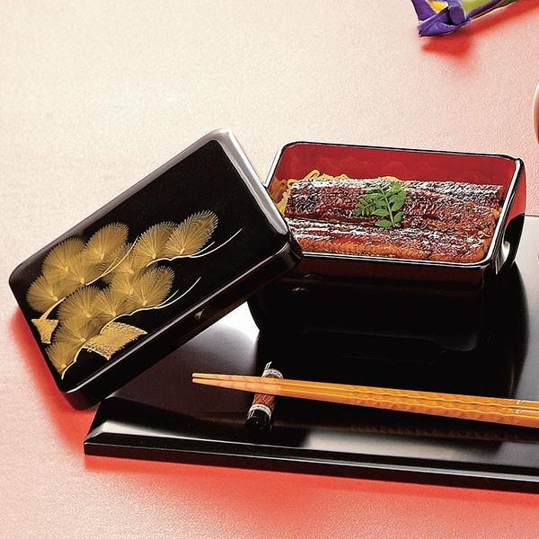 重箱 木製 丼重 腰丸丼重 黒内朱沈金 老松 食器 越前漆器 漆塗 ( お重 ...