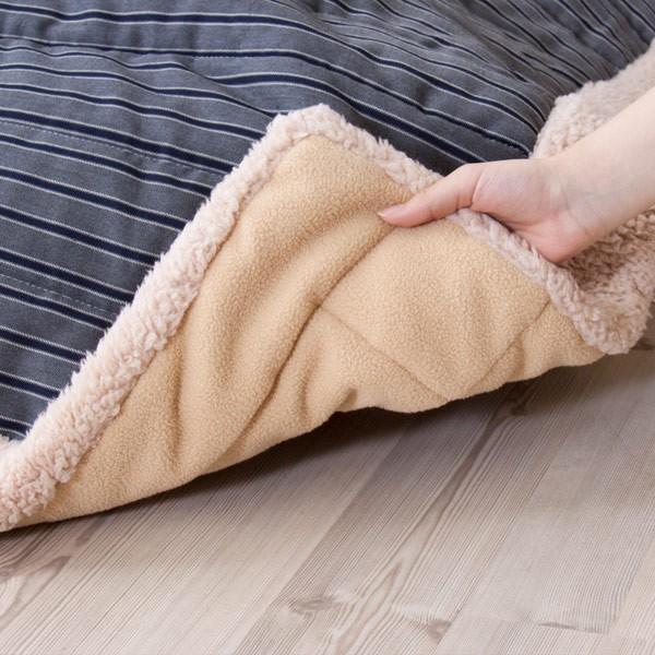 おしゃれ ふかふか かわいい 暖かい 正方形 こたつ布団 ストライプ柄 楽天市場】【クーポンで1,000円OFF】 こたつ布団 正方形 ハイタイプ用