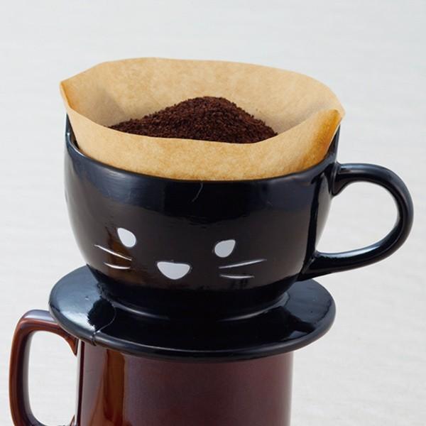 ドリッパー コーヒー ねこ 一人用 おもしろ食器 陶器 （ コーヒードリッパー 食洗機対応 電子レンジ対応 ）｜interior-palette｜03
