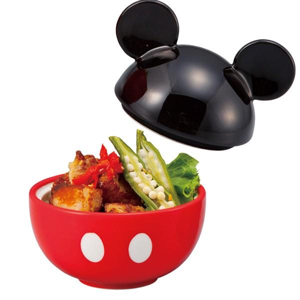 Disney（ディズニー） お茶碗 ミッキーマウス フタ付 200ml 磁器 食器