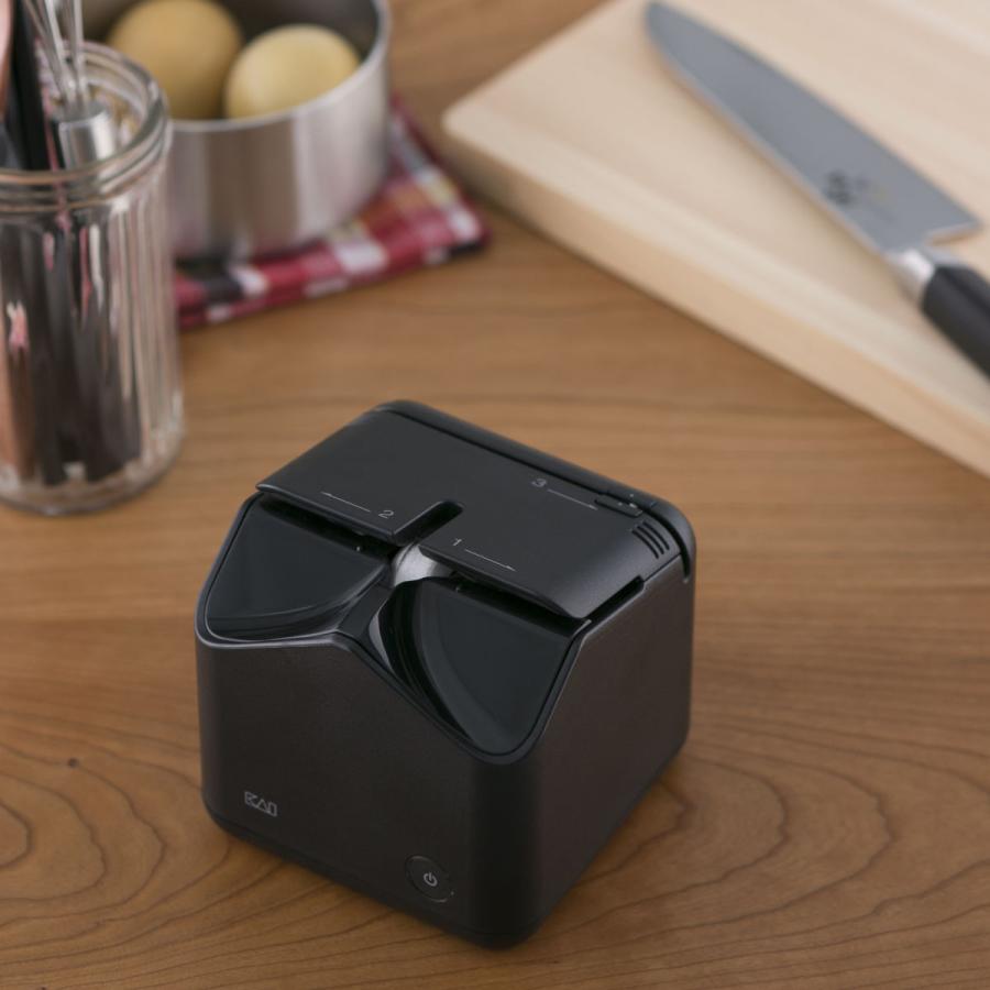 Kai The Sharpener ザ・シャープナー 黒 貝印 Kai House ザ・シャープナー 電動研ぎ器 （ 包丁研ぎ 研ぎ器 包丁