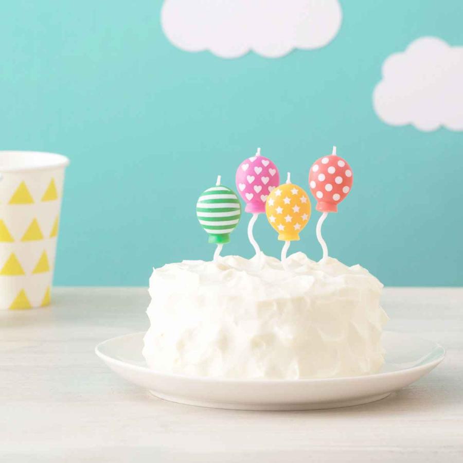 99円 最大81 オフ キャンドル ろうそく 誕生日 バルーンキャンドル 4本入り ローソク ロウソク ケーキ用