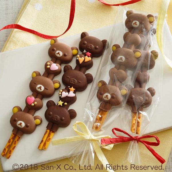 チョコレート型 シリコン製 リラックマ スティックチョコ キャラクター チョコレート 型 シリコン 製菓道具 専門ショップ
