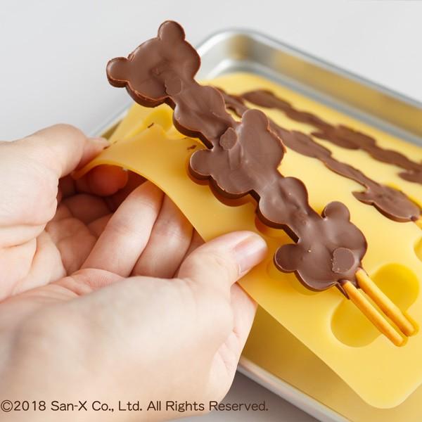 貝印 チョコレート型 シリコン製 リラックマ スティックチョコ