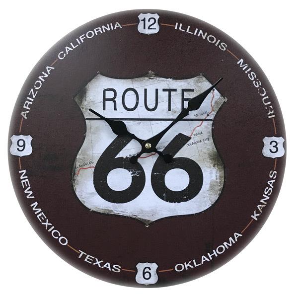 アンファンス 掛け時計 33cm ルート66 1 モチーフクロック ROUTE 66