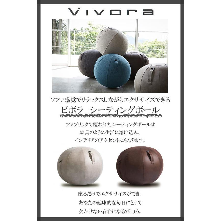 バランスボール シッティングボール ルーノ レザーレット Vivora
