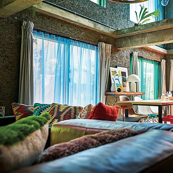 レザーソファ 本革 2人掛け ビンテージ調 幅207cm （ 開梱設置 送料