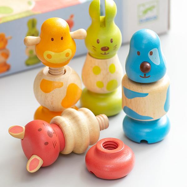 おもちゃ 木製 18ヶ月 ヴィスアニモ ネジ 知育玩具 ジェコ DJECO
