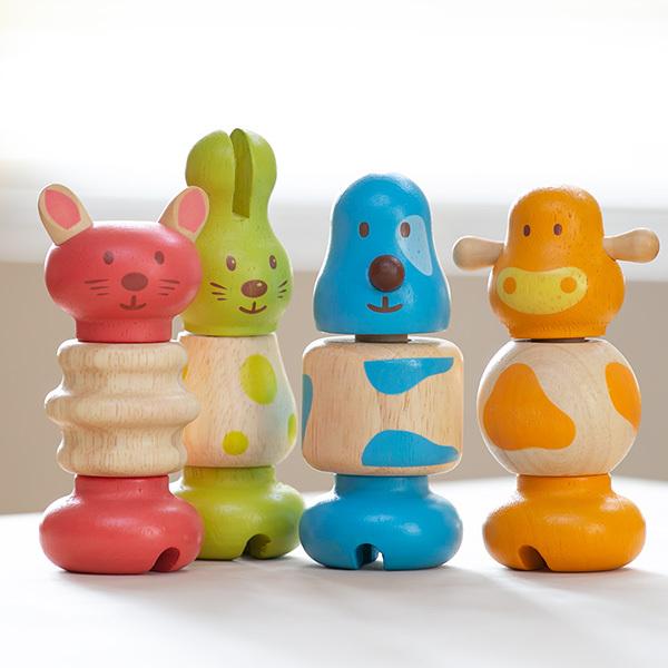 おもちゃ 木製 18ヶ月 ヴィスアニモ ネジ 知育玩具 ジェコ DJECO （ ねじ回し ナット ボルト 幼児 木のおもちゃ ）｜interior-palette｜18