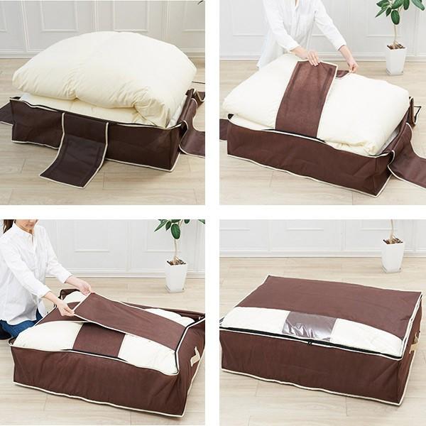 布団収納袋 炭入り消臭羽毛布団収納ケース 布団一式 すき間収納 布団収納ケース 一組 掛け布団 布団 一式 掛け布団収袋 インテリアパレットヤフー店 通販 Yahoo ショッピング