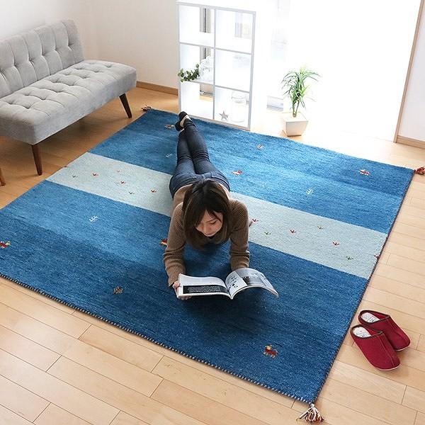 ラグ 3畳 200×250cm 手織り マット ラグマット ギャッベ D20 ラグ 3畳 200×250cm 手織り マット ラグマット ギャッベ D20