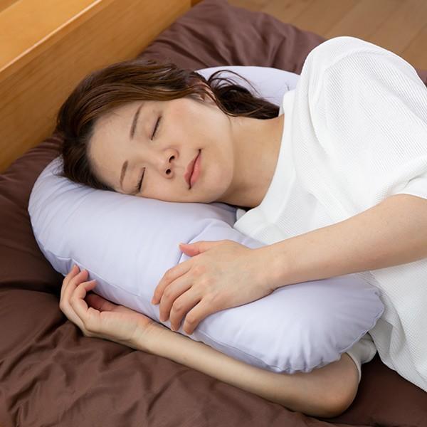 枕 カバー付 らくらくU字まくら 日本製 （ まくら 洗える 横向き ） | ブランド登録なし