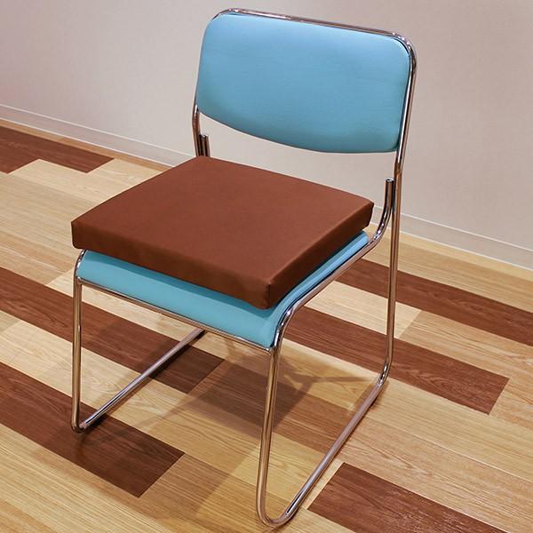 チェアクッション レザー調カバー付 ラテックスクッション 日本製 （ クッション 座布団 椅子用 国産 ） | ブランド登録なし | 04