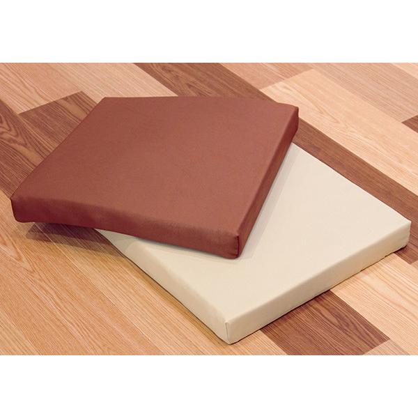 チェアクッション レザー調カバー付 ラテックスクッション 日本製 （ クッション 座布団 椅子用 国産 ） | ブランド登録なし | 06